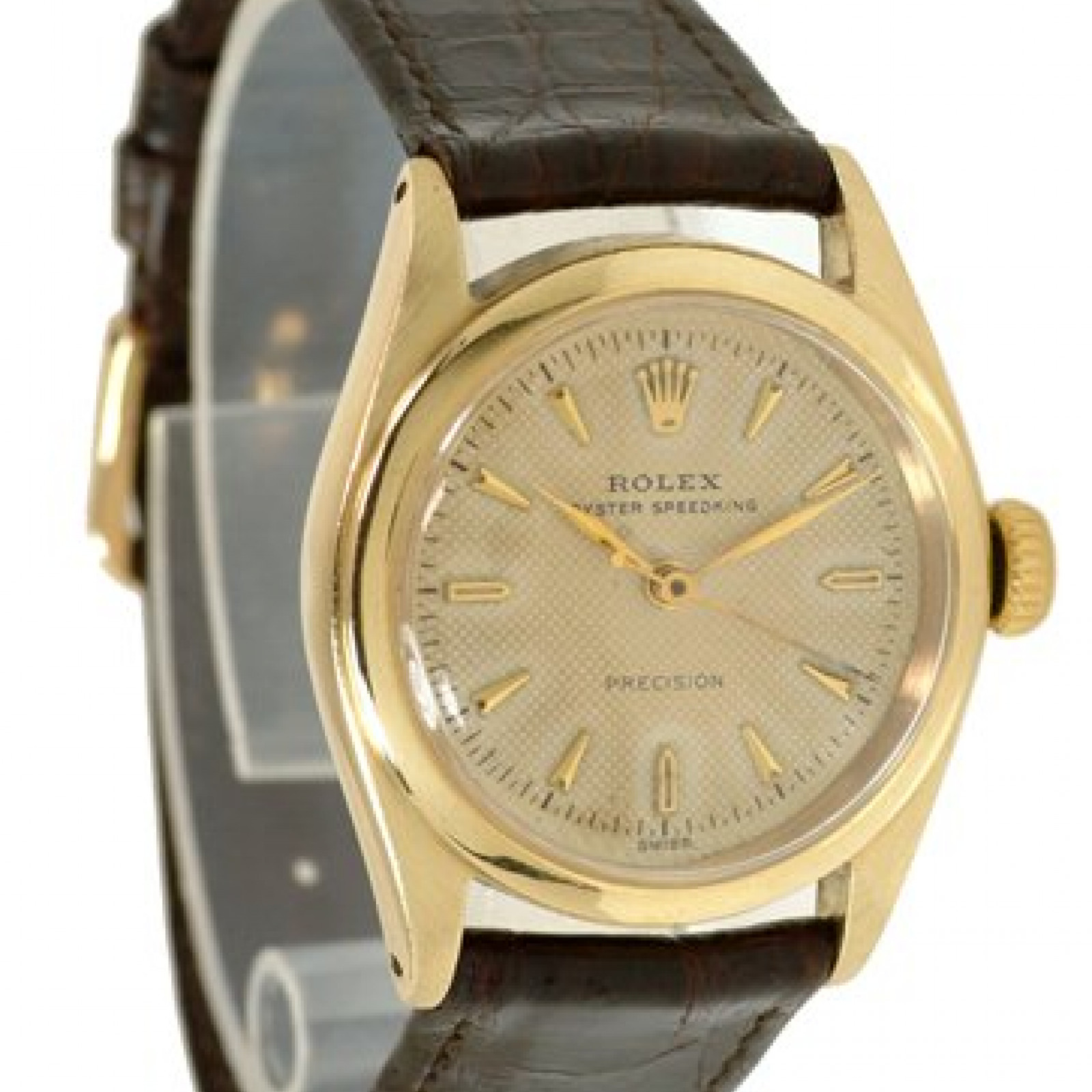 Vintage Rolex Oyster Speedking 6020 Gold with Champagne Dial